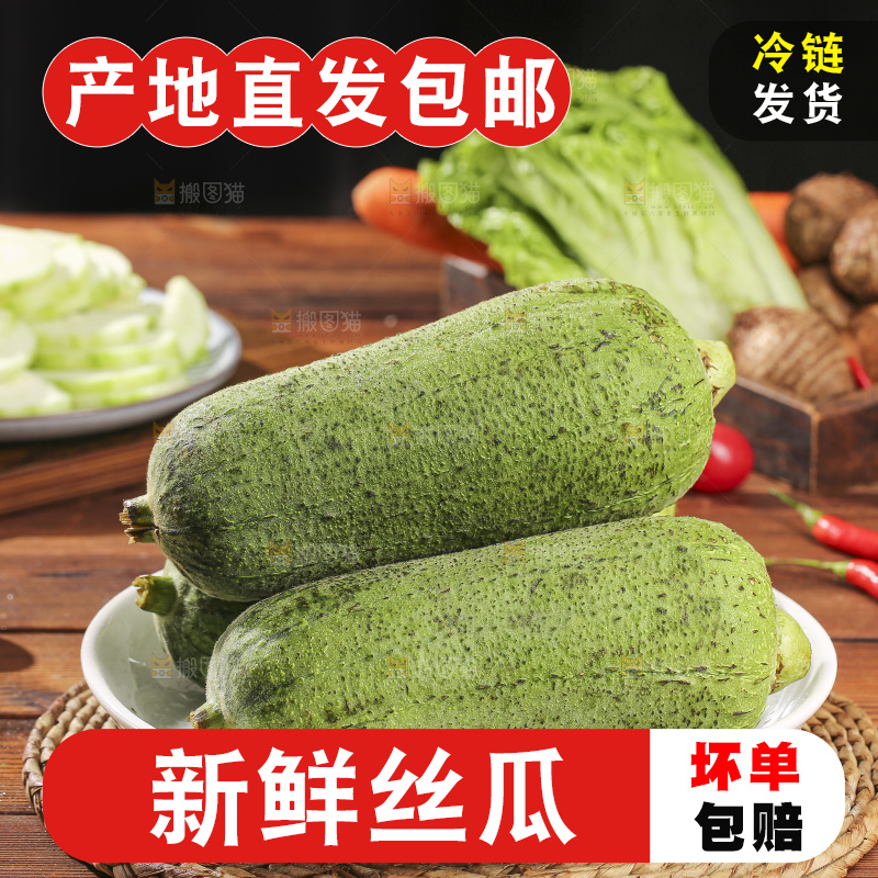 木底上的肉丝瓜