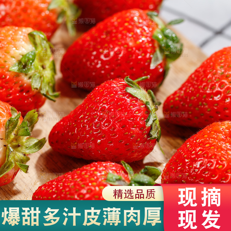浅底上的丹东草莓
