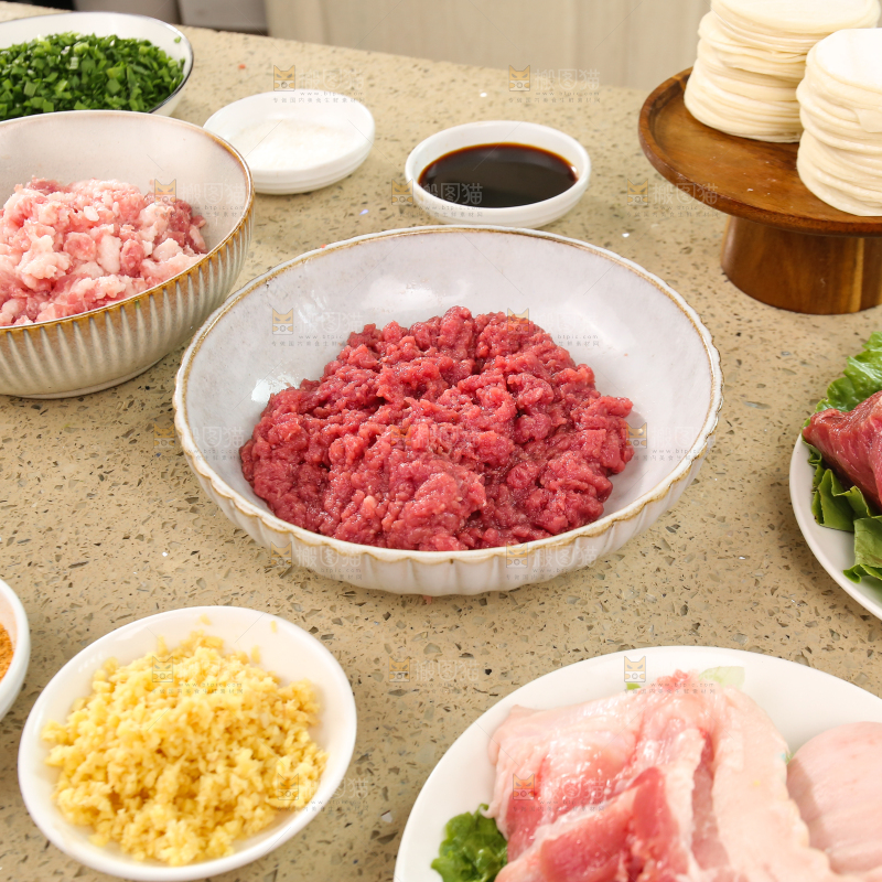 手工牛肉饺子制作