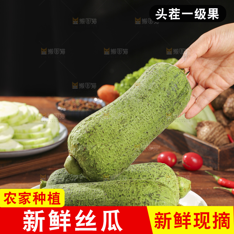 木底上的肉丝瓜