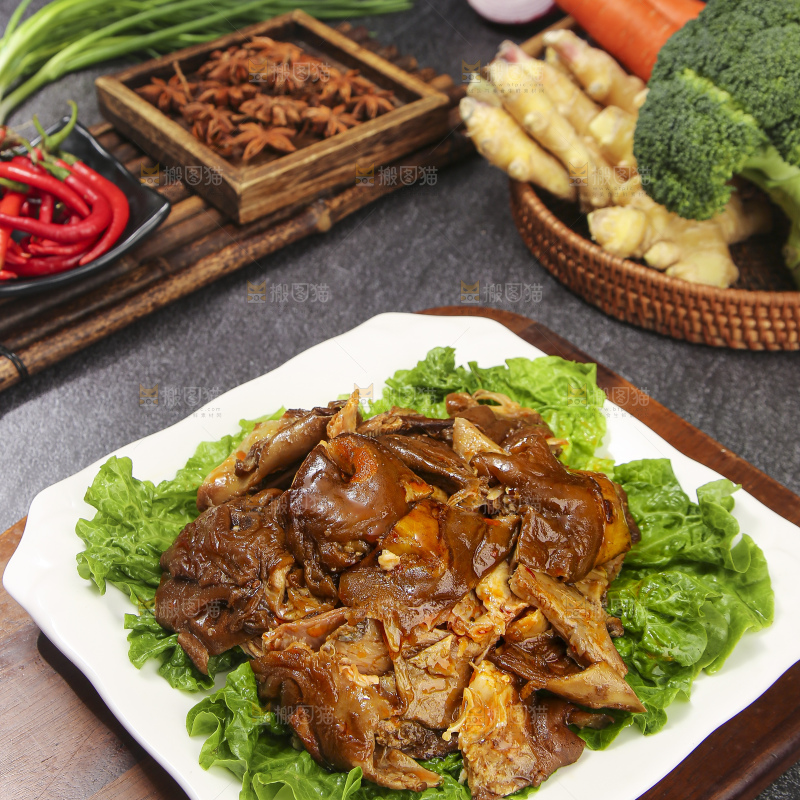 深底上的羊头肉