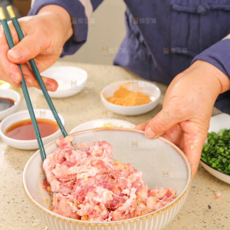 手工牛肉饺子制作