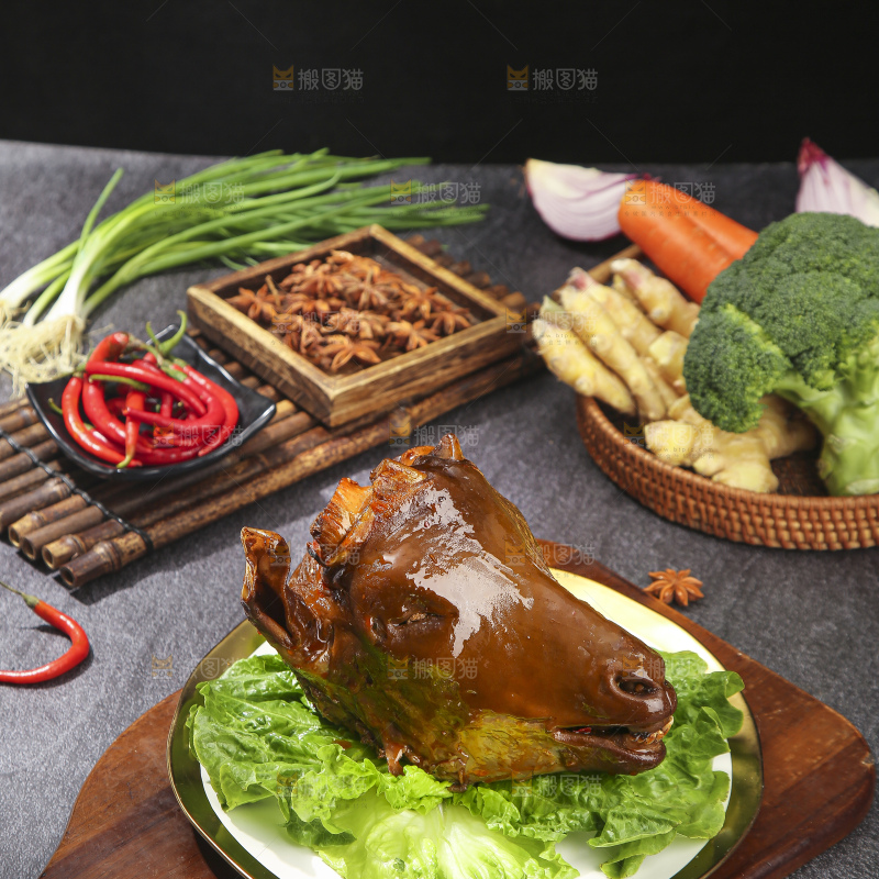 深底上的羊头肉