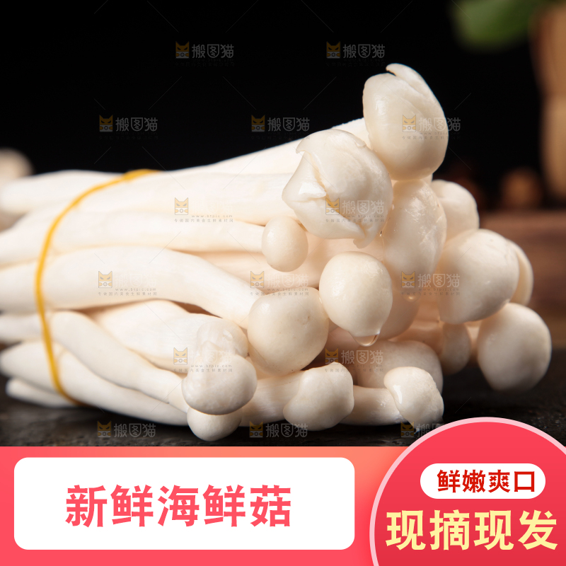 深底上的海鲜菇