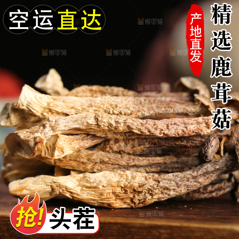 深底上的鹿茸菇