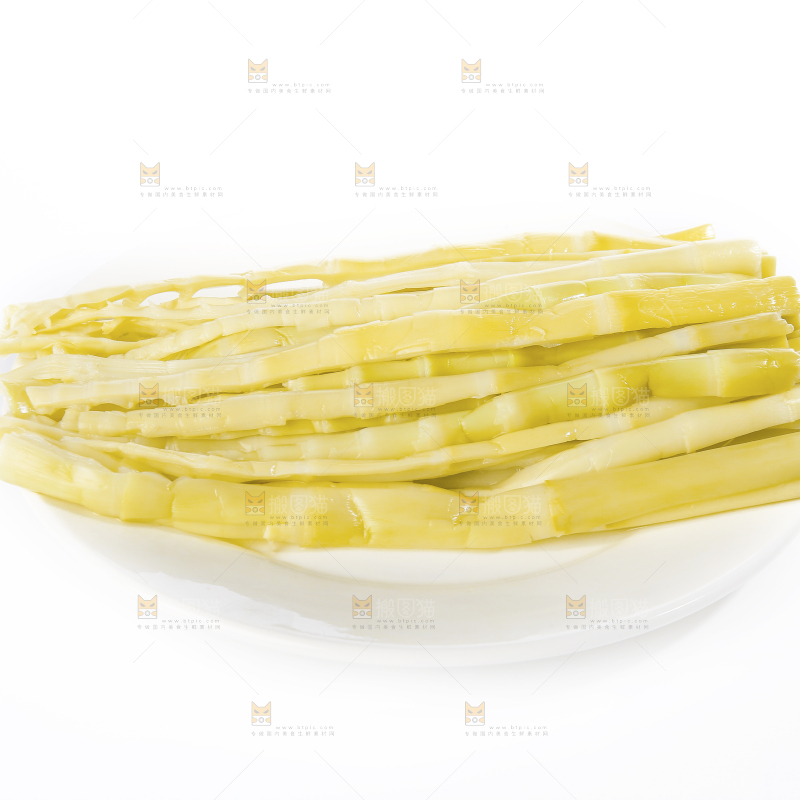 白底上的清水笋丝