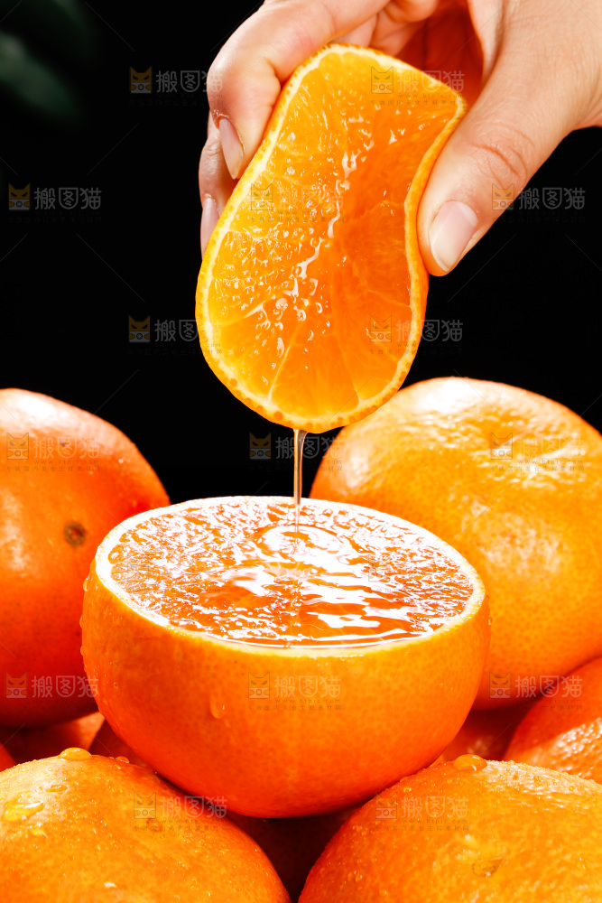 深底上的爱媛果冻橙