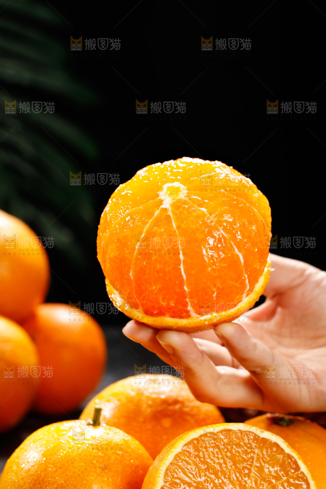 深底上的爱媛果冻橙