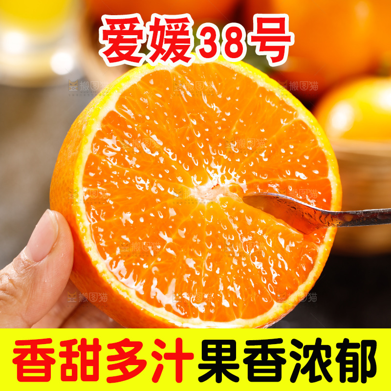 深底上的爱媛果冻橙
