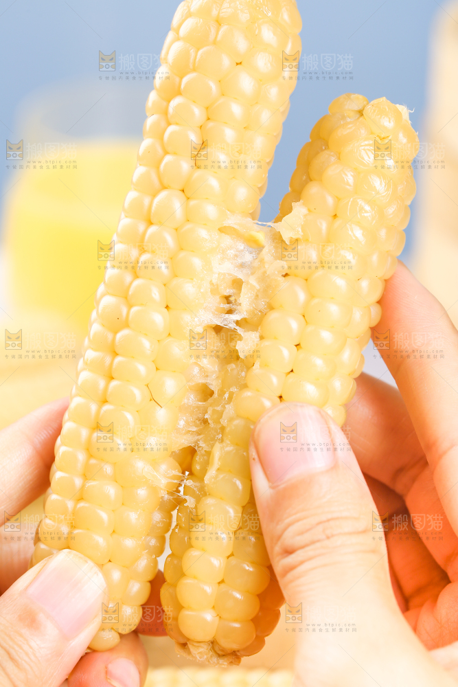 浅底上的手指糯玉米