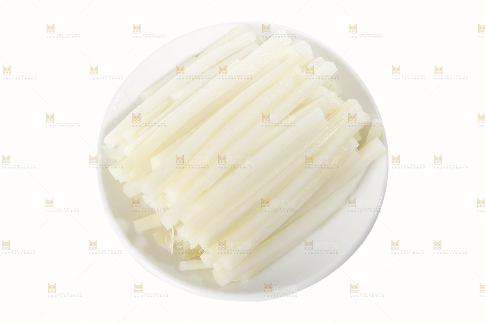 白底上的清水笋丝
