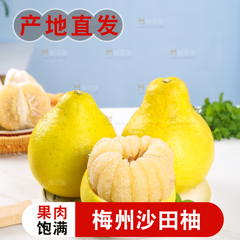 浅底上的沙田柚