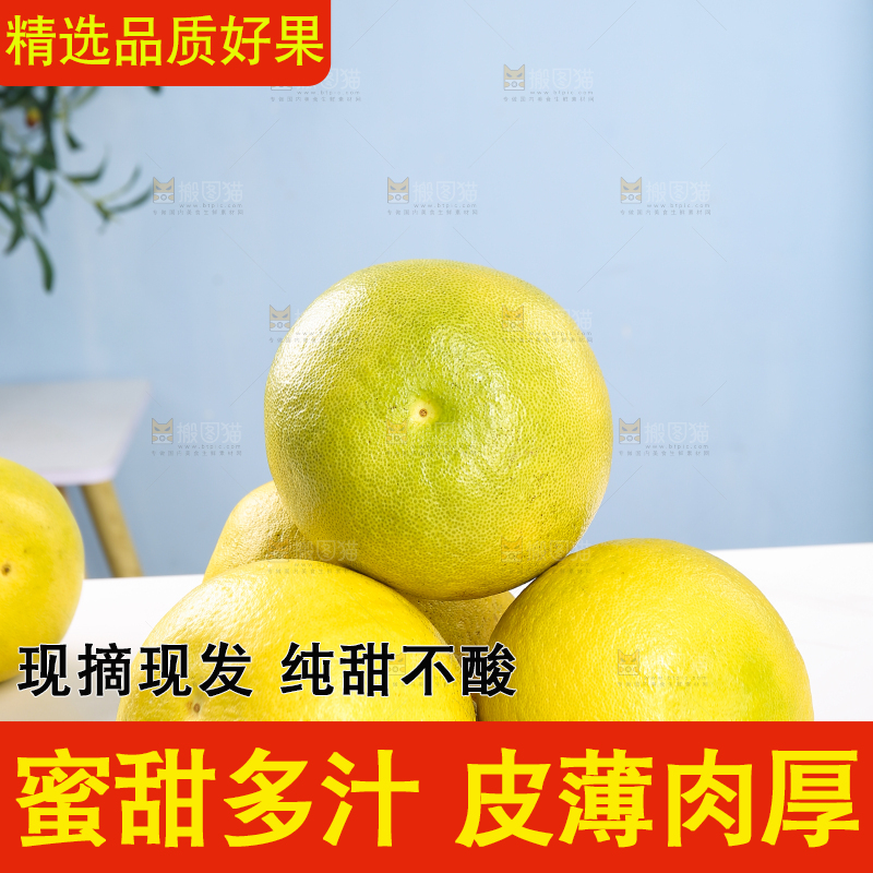 浅底上的沙田柚