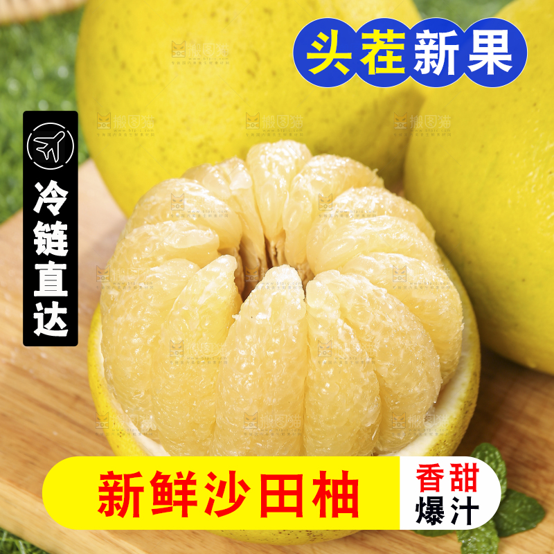 浅底上的沙田柚