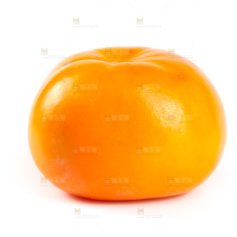 白底上的脆柿