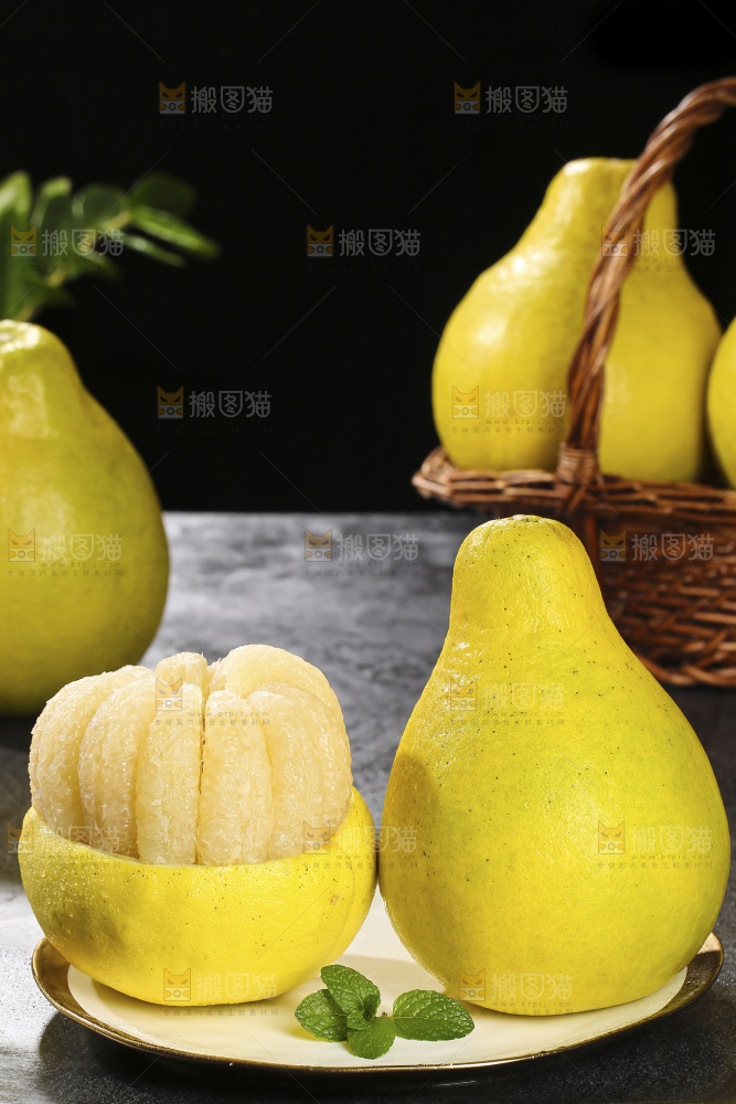 深底上的沙田柚