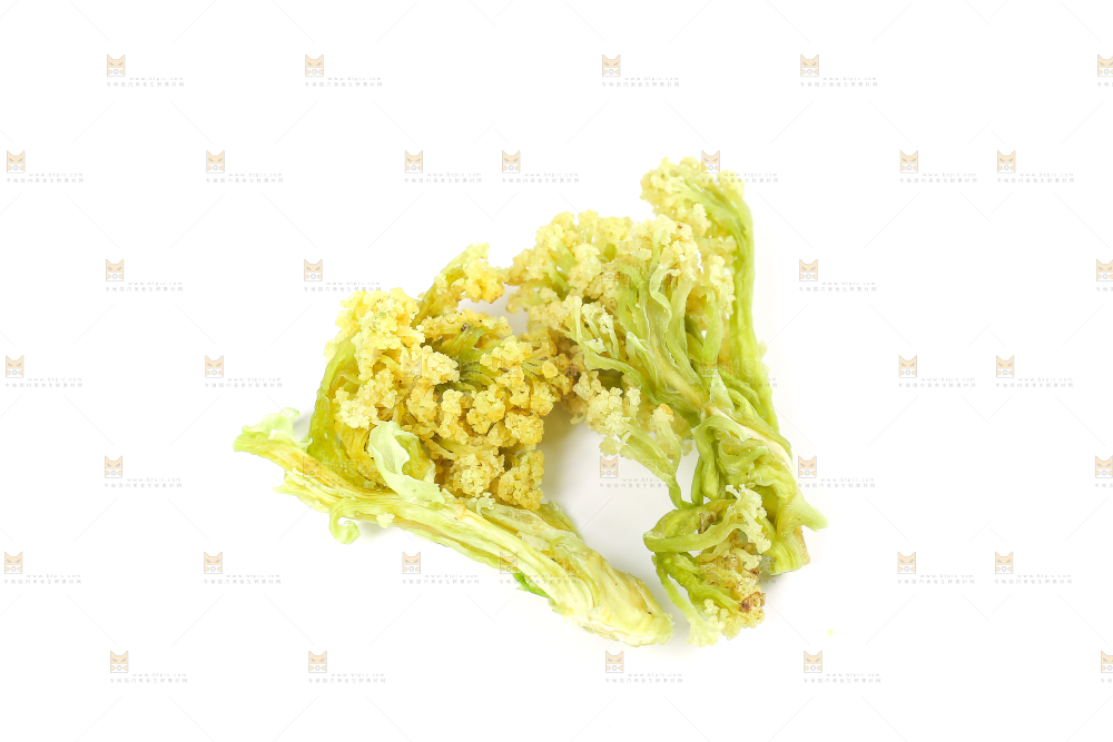 白底上的干花菜