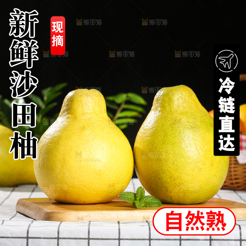 浅底上的沙田柚