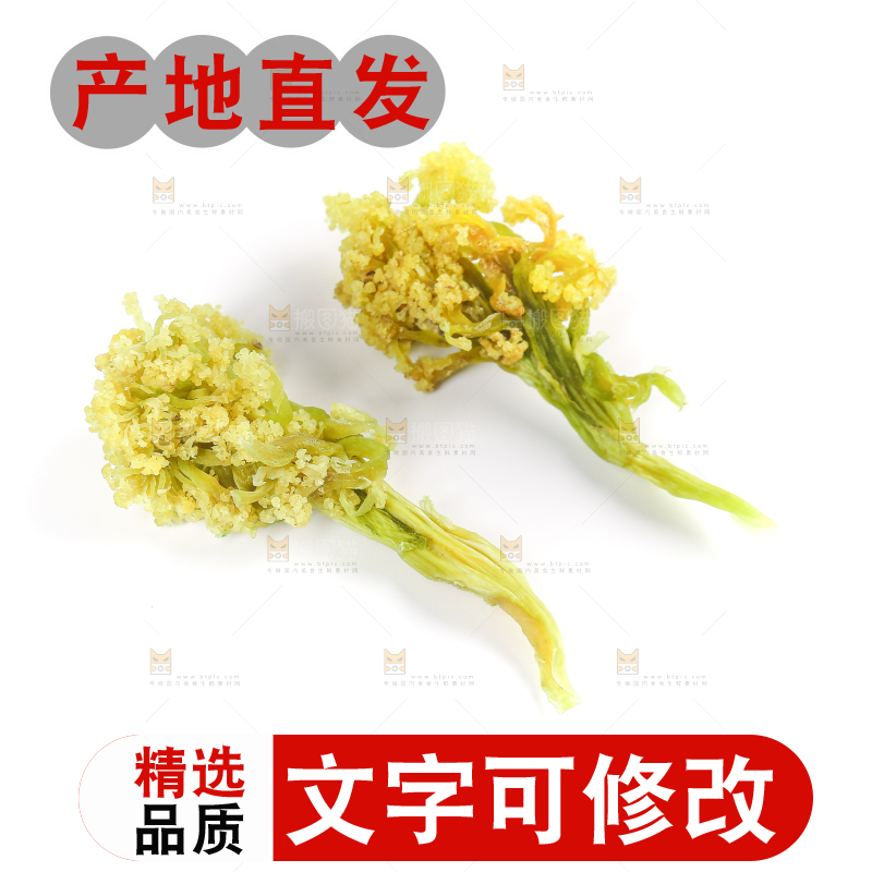 白底上的干花菜