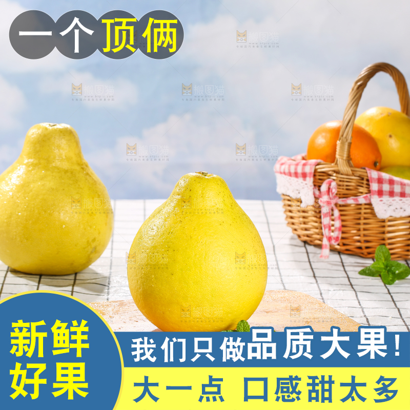 浅底上的沙田柚