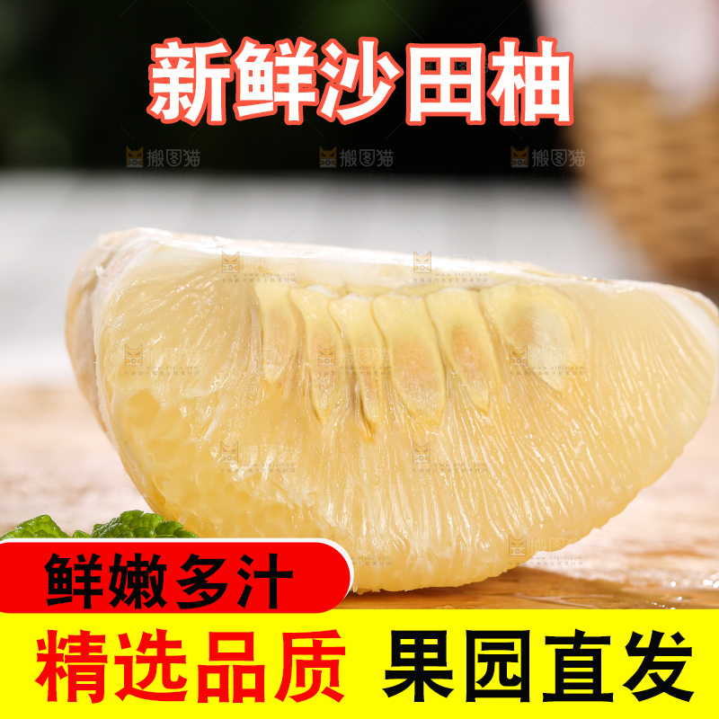 浅底上的沙田柚
