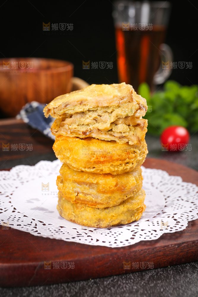 深底上的炸藕夹