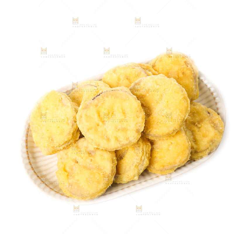 白底上的炸茄盒