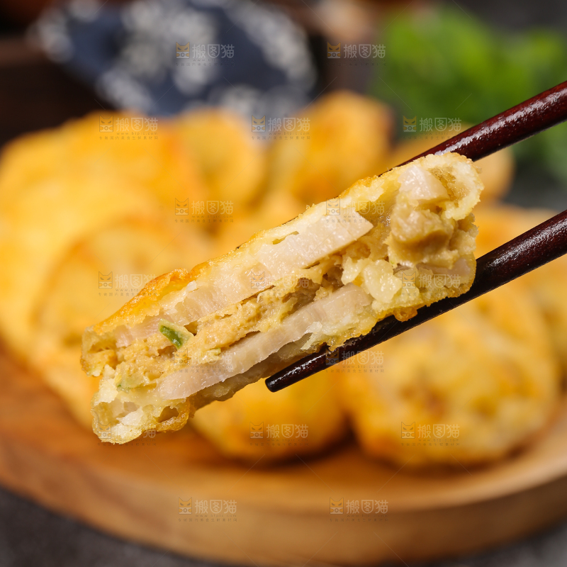 深底上的炸藕夹