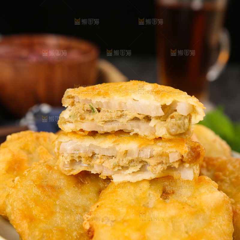 深底上的炸藕夹