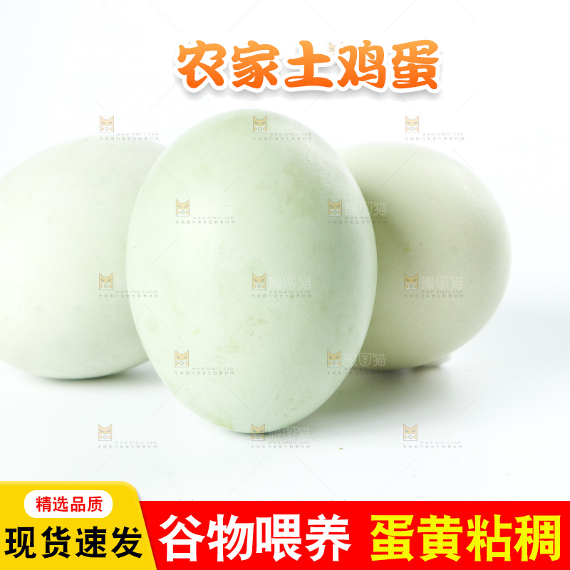 白底上的土鸡蛋
