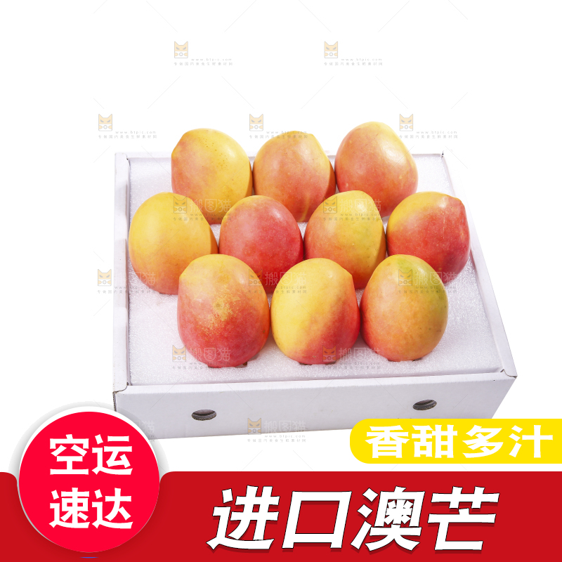 白底上的澳芒