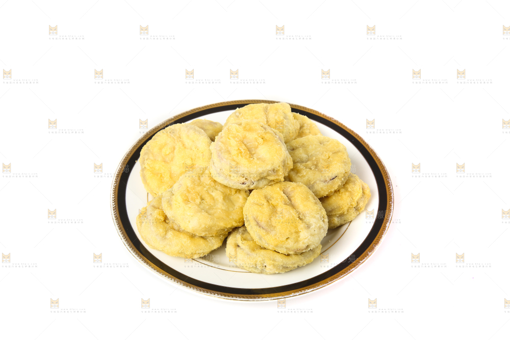 白底上的炸茄盒