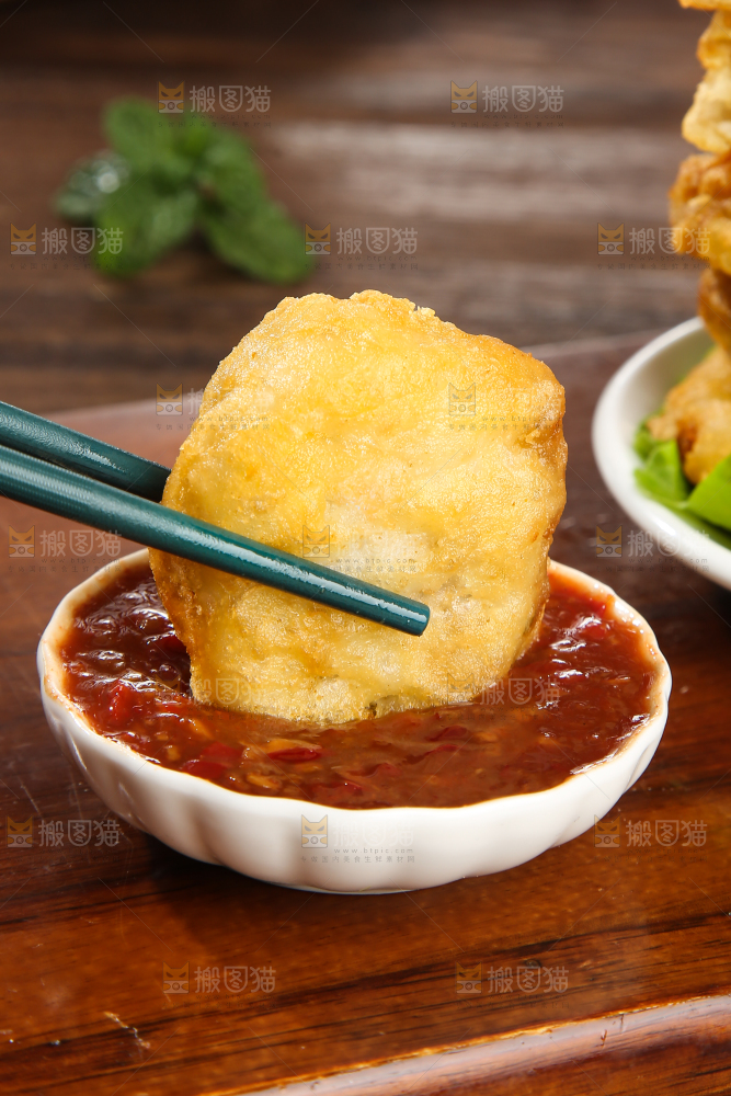 木底上的藕夹