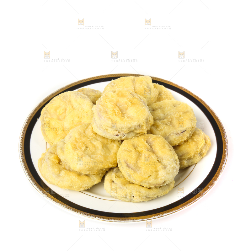 白底上的炸茄盒