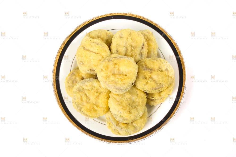 白底上的炸茄盒
