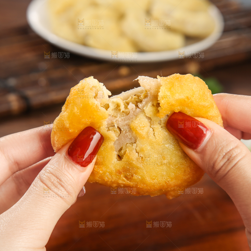 木底上的藕夹