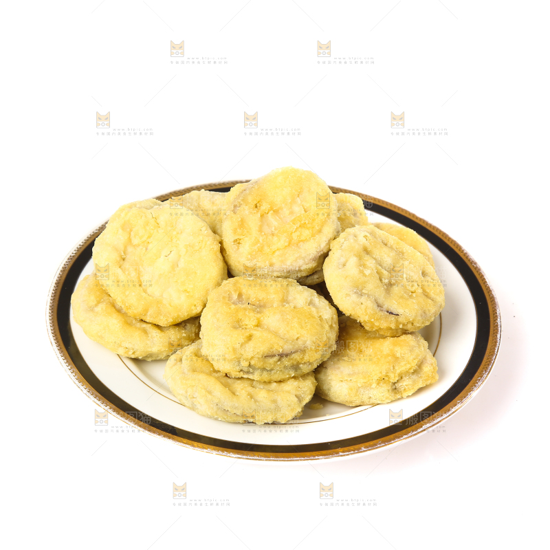 白底上的炸茄盒