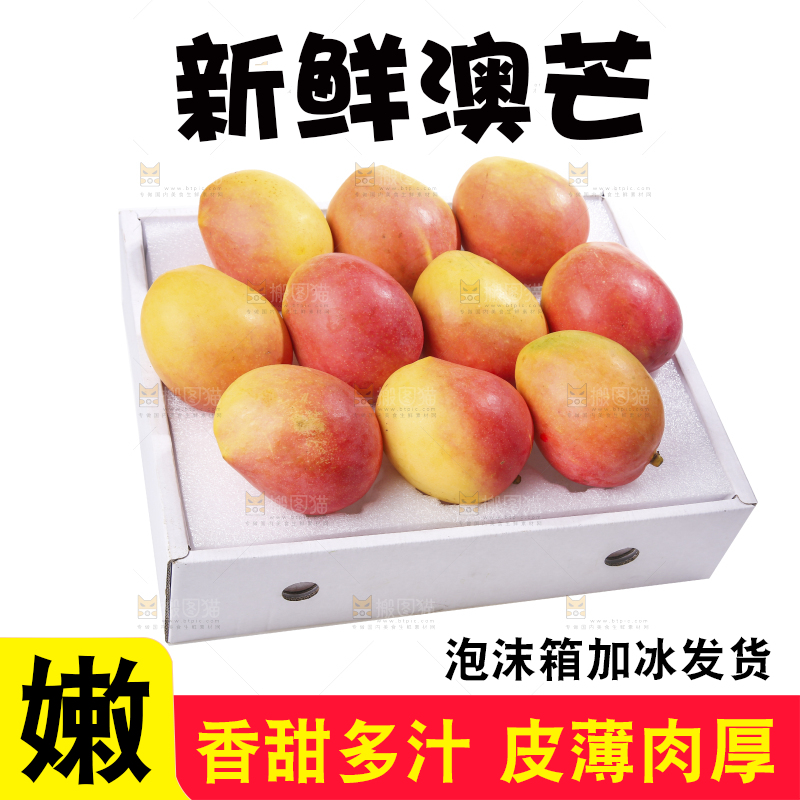 白底上的澳芒