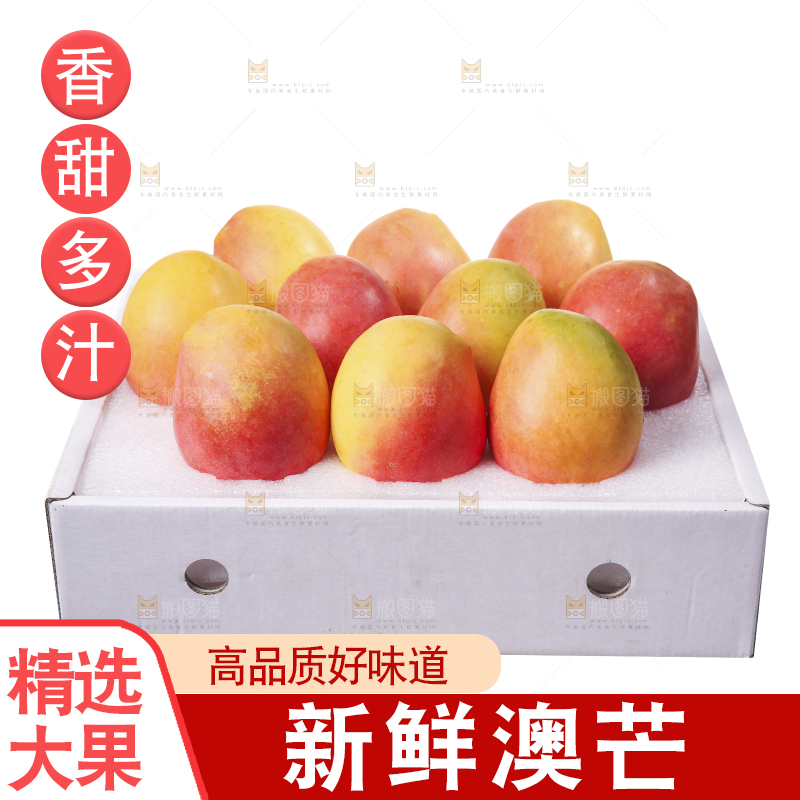 白底上的澳芒