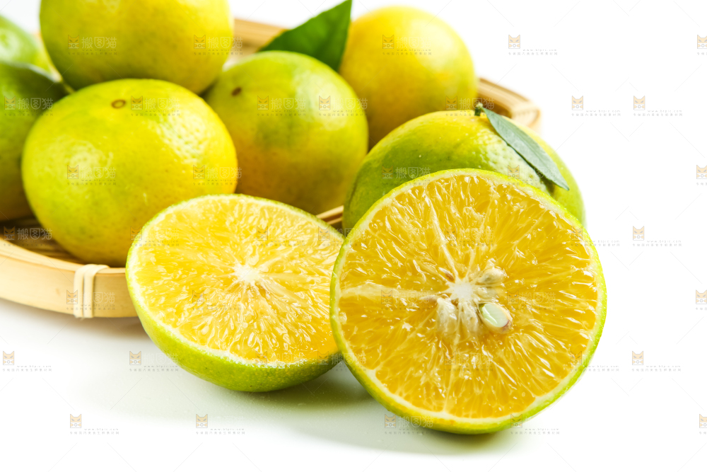 白底上的皇帝柑