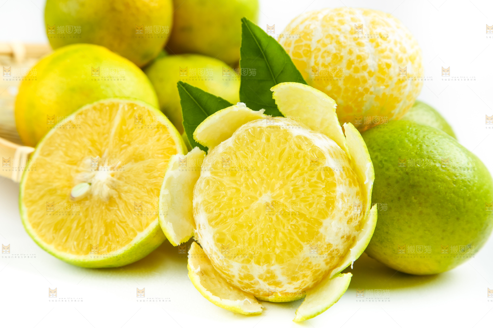 白底上的皇帝柑