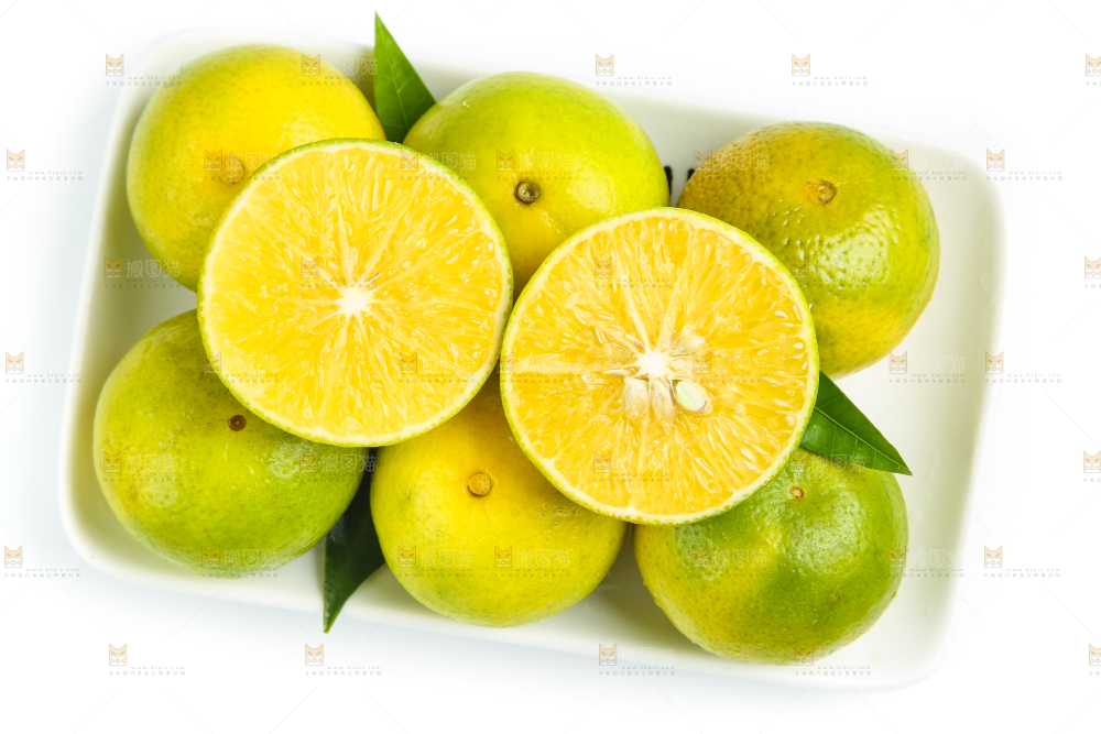 白底上的皇帝柑
