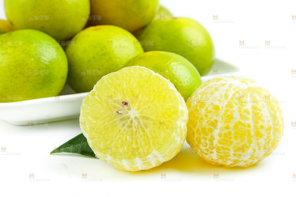 白底上的皇帝柑
