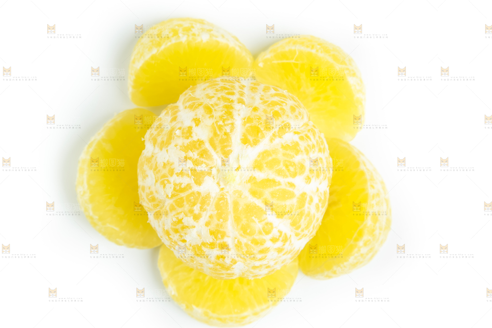 白底上的皇帝柑