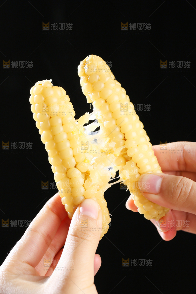 深底上的拇指小玉米