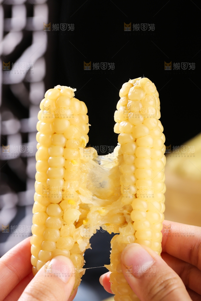 深底上的拇指小玉米