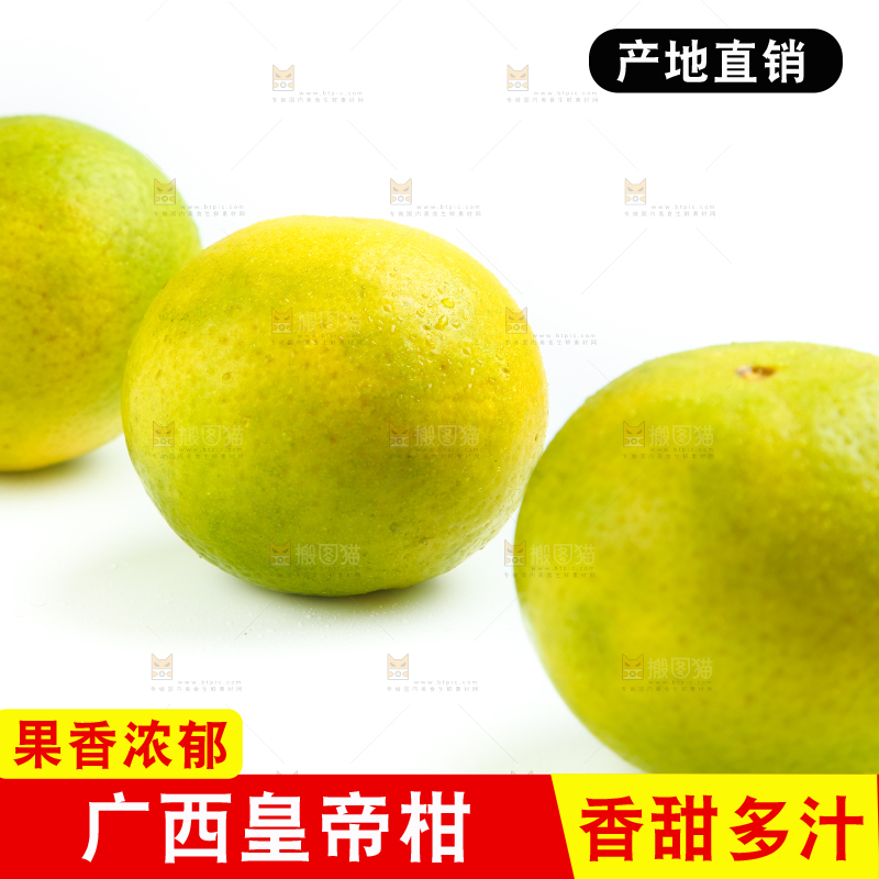 白底上的皇帝柑