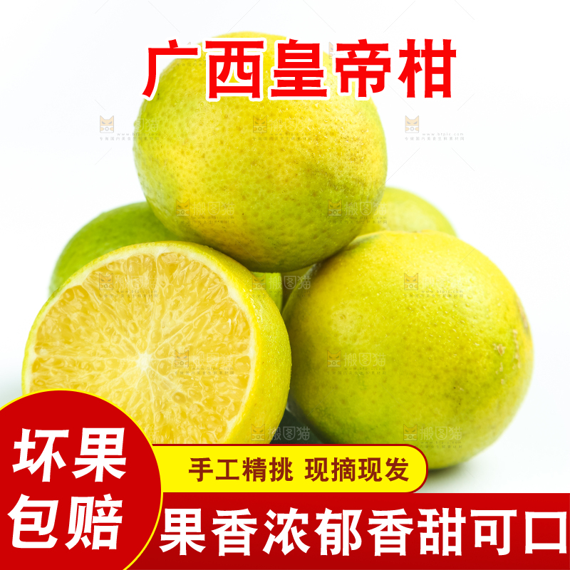 白底上的皇帝柑
