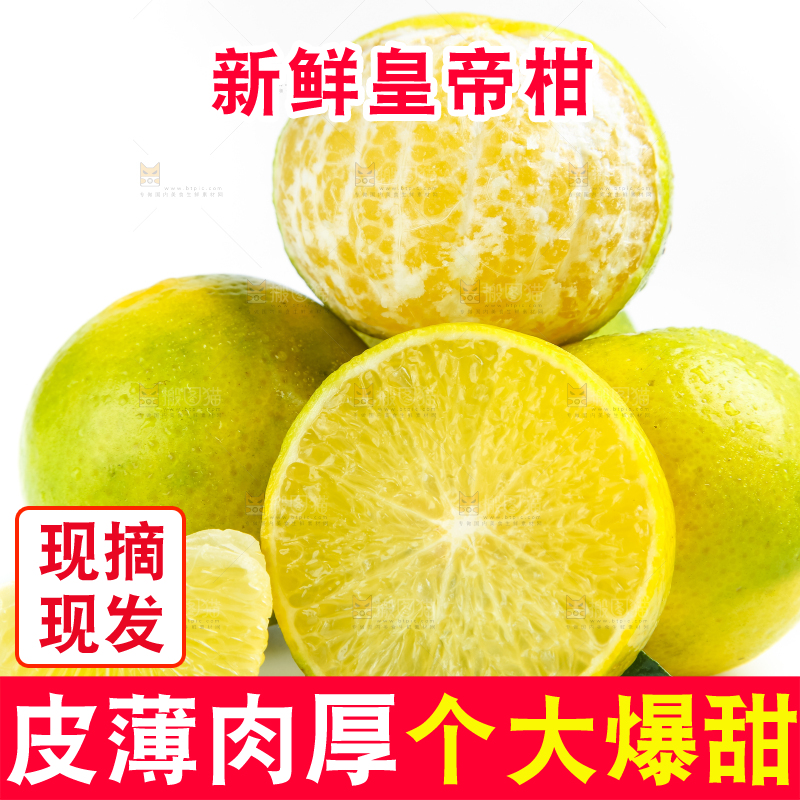 白底上的皇帝柑