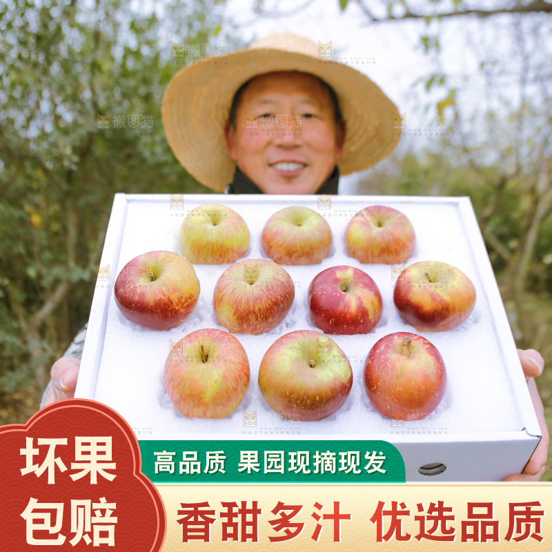 手里拿着昭通丑苹果